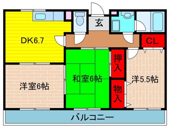 フレアコ－ト・コスモの物件間取画像